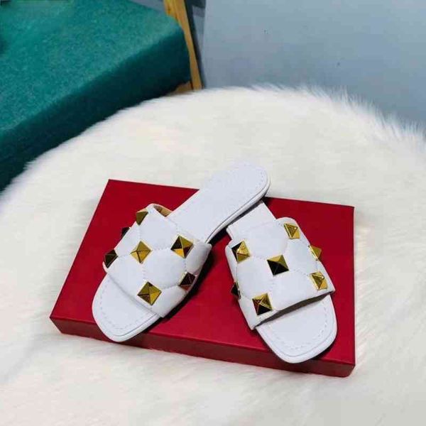 sandals letter designer one-word slippers female summer rivet slipper women outer wear flat square head open toe, Black
sandals letter designer one-word slippers female summer rivet slipper women outer wear flat square head open toe, Black
