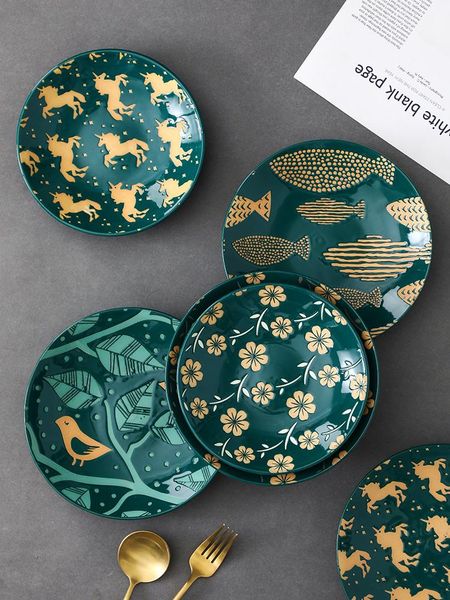 simple porcelain plate set european style dishes home creativity plates bowls tray tableware vaisselle household items ek50ps
simple porcelain plate set european style dishes home creativity plates bowls tray tableware vaisselle household items ek50ps