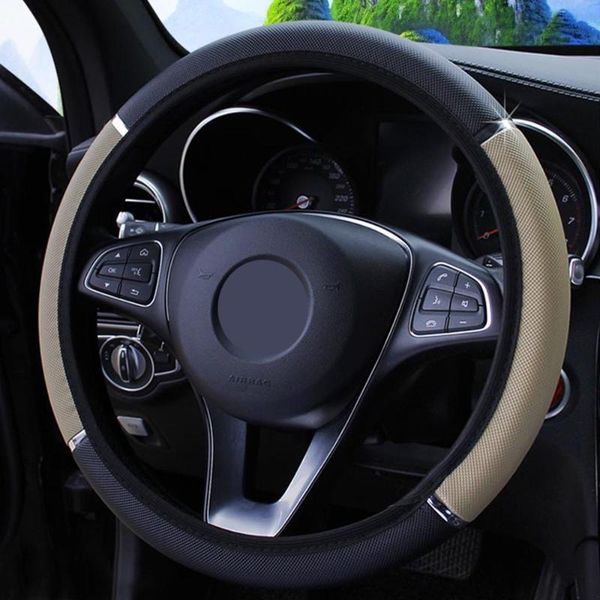 steering wheel covers 37-38cm diameter car cover pu leather car-styling anti slip case universal interior accessories
steering wheel covers 37-38cm diameter car cover pu leather car-styling anti slip case universal interior accessories