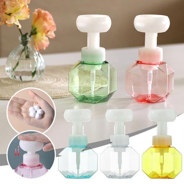 liquid soap dispenser 300ml flower shape foam foaming pump empty bottle plastic clear shower gel
liquid soap dispenser 300ml flower shape foam foaming pump empty bottle plastic clear shower gel