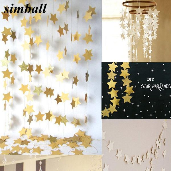 party decoration 4m happy birthday bright gold star paper garlands wedding screen decor supplies girls bedroom
party decoration 4m happy birthday bright gold star paper garlands wedding screen decor supplies girls bedroom