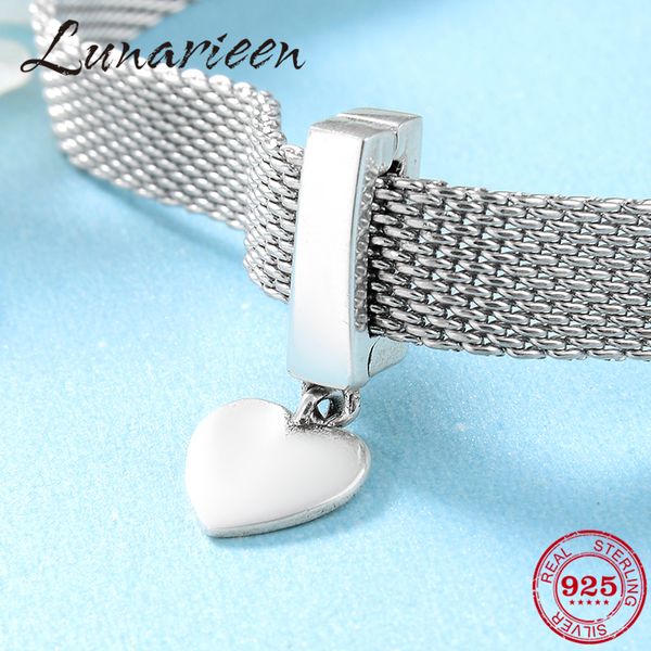 925 sterling silver dangle heart clips beads for jewelry making fit original reflection bracelet clip charm q0531, Black
925 sterling silver dangle heart clips beads for jewelry making fit original reflection bracelet clip charm q0531, Black