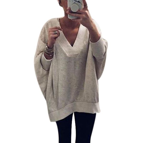 women's sweaters solid color v-neck long sleeve knitted women casual loose sweater pullover top, White;black
women's sweaters solid color v-neck long sleeve knitted women casual loose sweater pullover top, White;black