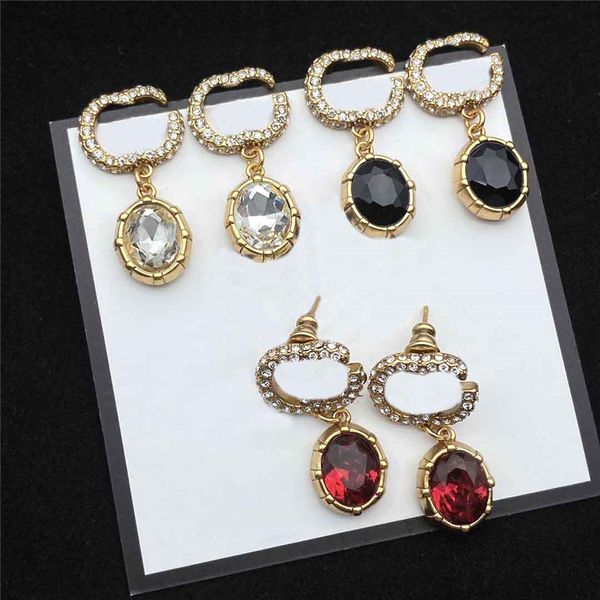 chic double letter crystal charm earrings women pearl diamond pendant studs lion head dangler with box, Golden
chic double letter crystal charm earrings women pearl diamond pendant studs lion head dangler with box, Golden