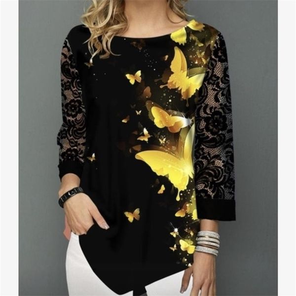 shirt blouse plus size 5xl women new spring print blue 3/4 lace sleeve elasticity splice female shirt casual 210225, White
shirt blouse plus size 5xl women new spring print blue 3/4 lace sleeve elasticity splice female shirt casual 210225, White