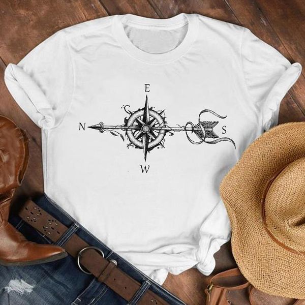 cartoon compass feather printed womens t shirt summer fall clothes tee female print graphic, White
cartoon compass feather printed womens t shirt summer fall clothes tee female print graphic, White