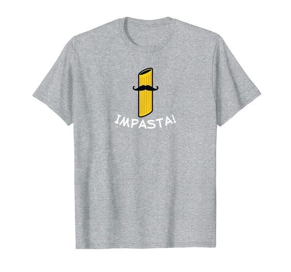 impasta - funny penne pasta noodle imposter t-shirt, White;black
impasta - funny penne pasta noodle imposter t-shirt, White;black