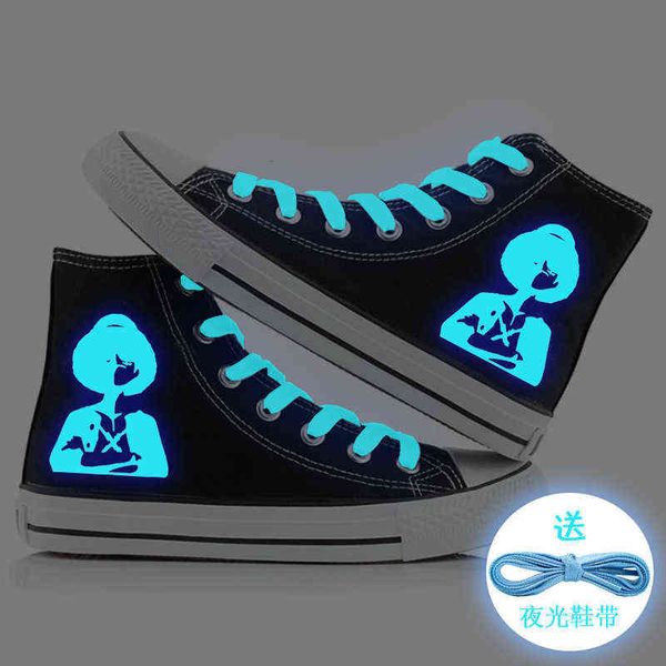 pirate king blue luminous couple high canvas shoes casual korean men's and women's cloth, Black;white
pirate king blue luminous couple high canvas shoes casual korean men's and women's cloth, Black;white