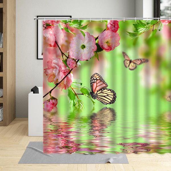 shower curtains spring scenery pink flower rose curtain tree branch peach blossom butterfly tulip bathtub gardening home decor
shower curtains spring scenery pink flower rose curtain tree branch peach blossom butterfly tulip bathtub gardening home decor