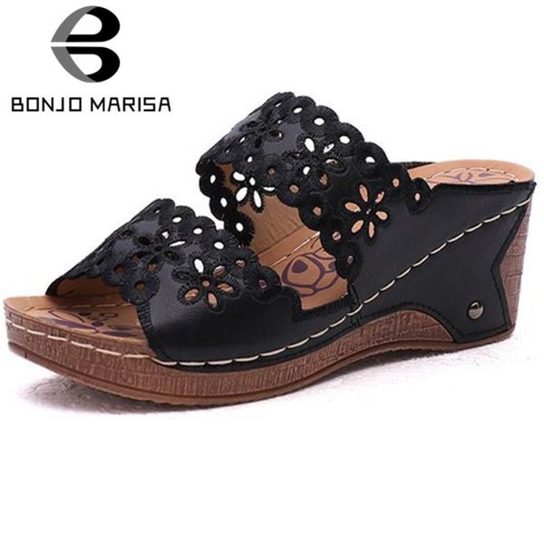 slippers bonjomarisa comfort high wedges slides summer cool fretwork women casual slip-on platform shoes woman, Black
slippers bonjomarisa comfort high wedges slides summer cool fretwork women casual slip-on platform shoes woman, Black