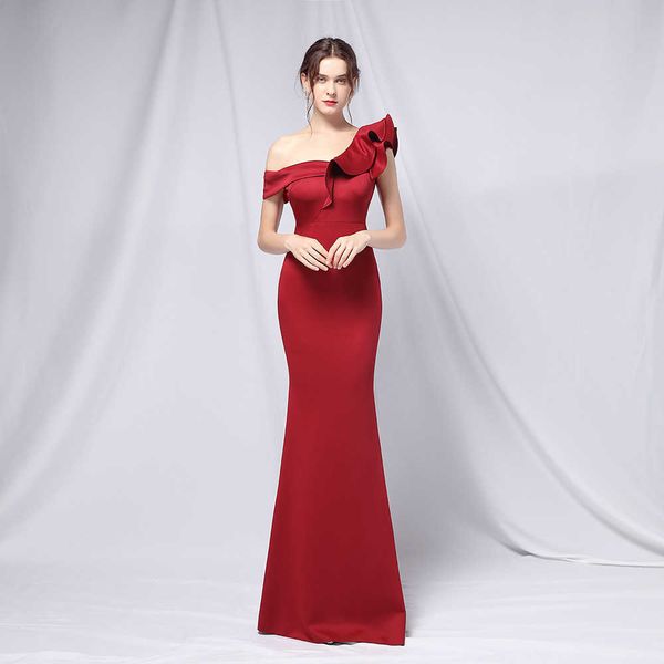 luxury party evening dress 18732#6 color one shoulder banquet evening fashion party long elegant slim fishtail, White;pink
luxury party evening dress 18732#6 color one shoulder banquet evening fashion party long elegant slim fishtail, White;pink