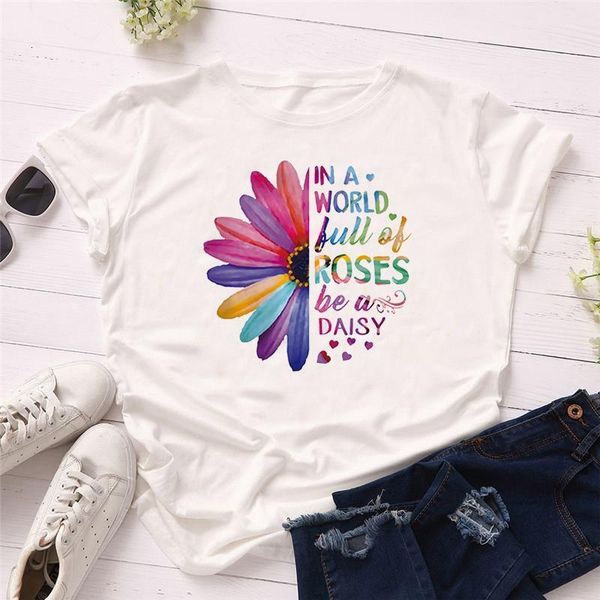 aesthetics t shirts for women short sleeve ladies girls rainbow letter flower print harajuku t-shirts t-shirt tee, White
aesthetics t shirts for women short sleeve ladies girls rainbow letter flower print harajuku t-shirts t-shirt tee, White