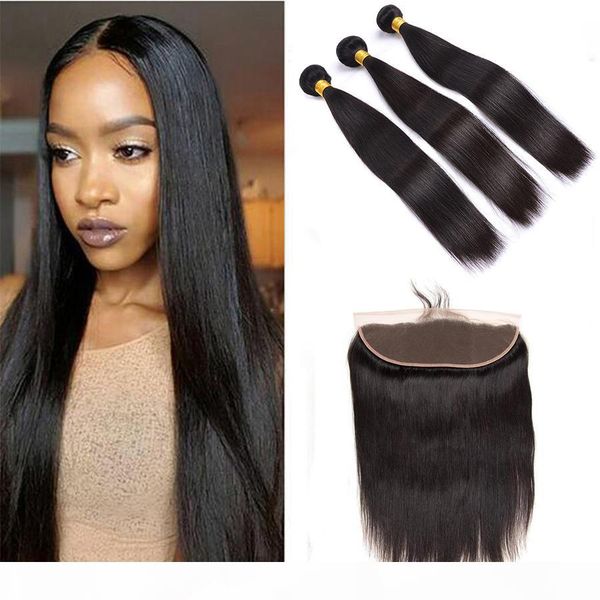 13x4 lace frontal closure with bundles virgin brazilian straight human hair full frontal closure with baby hair natural color, Black;brown
13x4 lace frontal closure with bundles virgin brazilian straight human hair full frontal closure with baby hair natural color, Black;brown