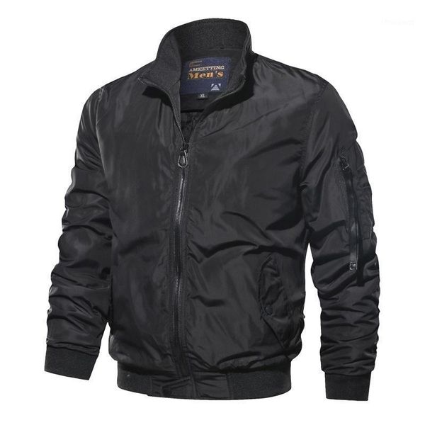 men's jackets solid bomber jacket men casual autumn spring military pockets man outwear slim fit mens coat tracksuit brand clothes, Black;brown
men's jackets solid bomber jacket men casual autumn spring military pockets man outwear slim fit mens coat tracksuit brand clothes, Black;brown