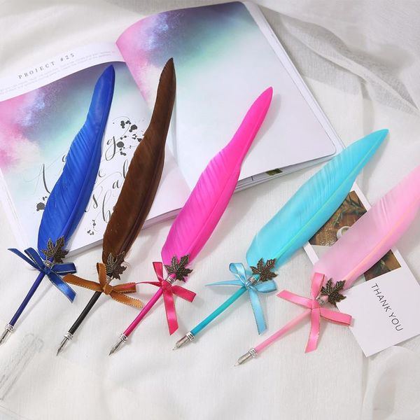 fountain pens 50 pieces fashion vintage swan feather quill metal nib dip pen set kids stationery halloween gift
fountain pens 50 pieces fashion vintage swan feather quill metal nib dip pen set kids stationery halloween gift