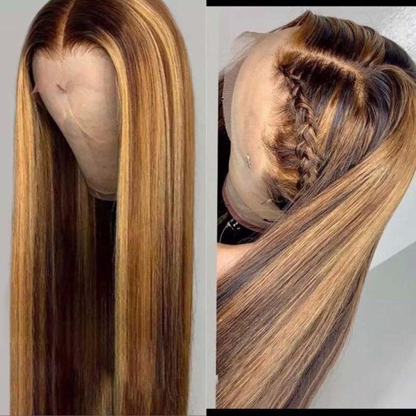 lace wigs p4/27 highlight straight front wig bone human hair for women transparent frontal t remy, Black;brown
lace wigs p4/27 highlight straight front wig bone human hair for women transparent frontal t remy, Black;brown