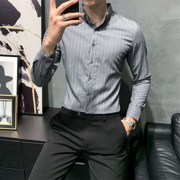 shirt 2021 black/gray new autumn long shirts fashion fine business 3xl men's blouse gb14, Black;brown
shirt 2021 black/gray new autumn long shirts fashion fine business 3xl men's blouse gb14, Black;brown