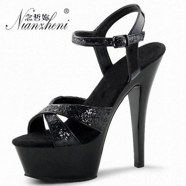 sandals fine high heel sequins shiny crystal 6 inches elegant simple banquet model dress pole dance 2021 hundred with, Black
sandals fine high heel sequins shiny crystal 6 inches elegant simple banquet model dress pole dance 2021 hundred with, Black