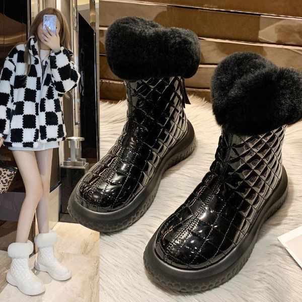 boots fashion 2022 non-slip snow cotton thickening and velvet autumn winter style shoes, Black
boots fashion 2022 non-slip snow cotton thickening and velvet autumn winter style shoes, Black