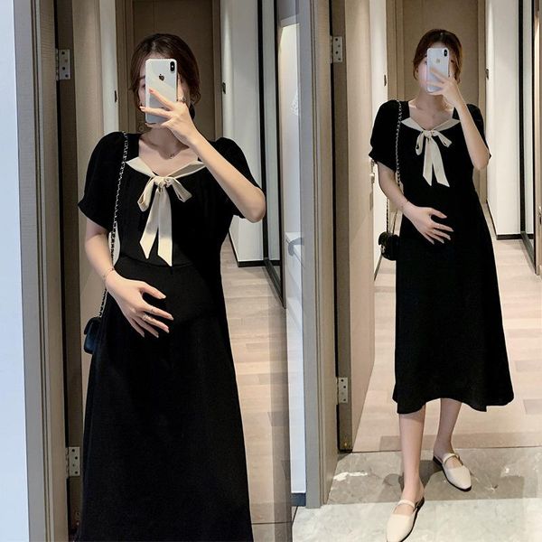 maternity dresses dress summer white bow decoration fashion loose women 
maternity dresses dress summer white bow decoration fashion loose women
