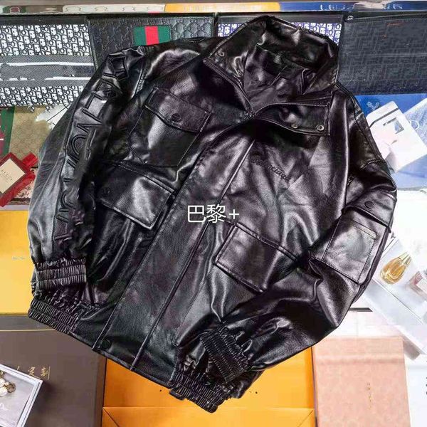 design clothing home 21 autumn winter new tactical tooling letter embroidery leather jacket men's and women's casual fashion, Black
design clothing home 21 autumn winter new tactical tooling letter embroidery leather jacket men's and women's casual fashion, Black