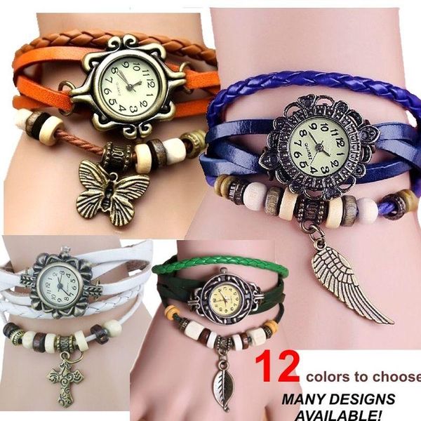 wristwatches 20pcs gnova platinum ethnic leather bracelets watch butterfly leaf eiifel starfish charm vintage wristwatch wholesale lo, Slivery;brown
wristwatches 20pcs gnova platinum ethnic leather bracelets watch butterfly leaf eiifel starfish charm vintage wristwatch wholesale lo, Slivery;brown
