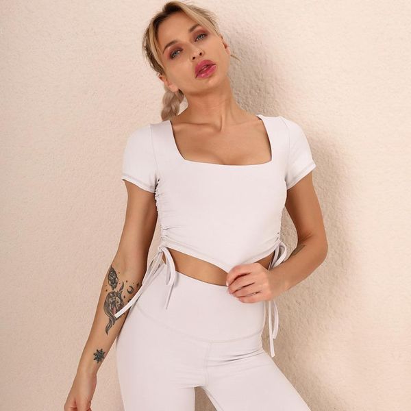 yoga outfit shirt for women 2021 summer fitness clothing breathable crop short sleeve ladies sportswear quick-dry u465
yoga outfit shirt for women 2021 summer fitness clothing breathable crop short sleeve ladies sportswear quick-dry u465