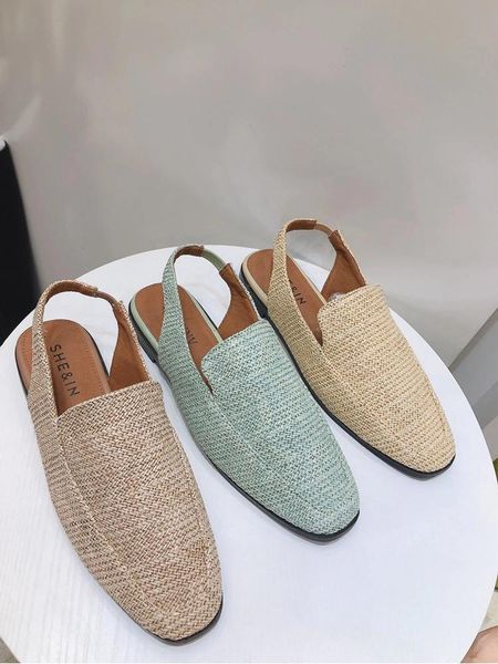 sandals fashion women flats shoes slingback cane slides slippers mules flip flops round toe, Black
sandals fashion women flats shoes slingback cane slides slippers mules flip flops round toe, Black