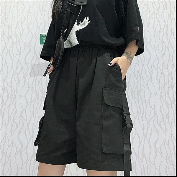 short pants women shorts high streetwear casual neutral worker loose harem half thin straight wide leg cool boyfriend, White;black
short pants women shorts high streetwear casual neutral worker loose harem half thin straight wide leg cool boyfriend, White;black