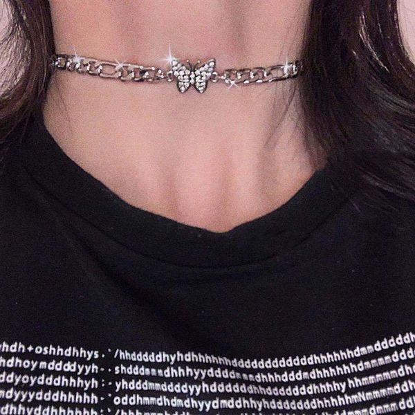 chokers simple crystal rhinestone butterfly sweet necklace punk harajuku style clavicle chains student choker women's jewelry, Golden;silver
chokers simple crystal rhinestone butterfly sweet necklace punk harajuku style clavicle chains student choker women's jewelry, Golden;silver