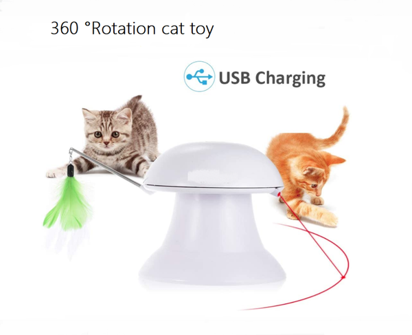 cat toys laser toy, 2 in 1 automatic non-handheld chaser toy and interactive feather auto rotating light
cat toys laser toy, 2 in 1 automatic non-handheld chaser toy and interactive feather auto rotating light
