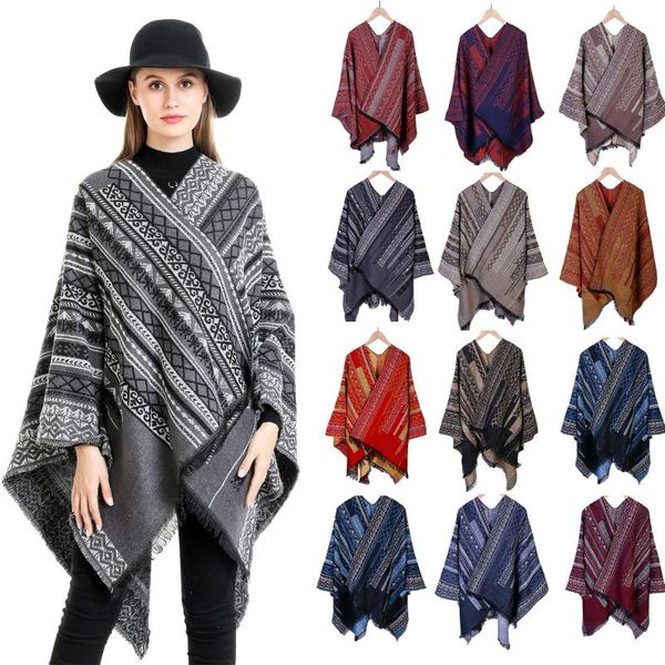scarves retro warmer winter large scarf shawl 2021 for women stitching female thick neckerchief blanket wraps bufanda para mujer, Blue;gray
scarves retro warmer winter large scarf shawl 2021 for women stitching female thick neckerchief blanket wraps bufanda para mujer, Blue;gray