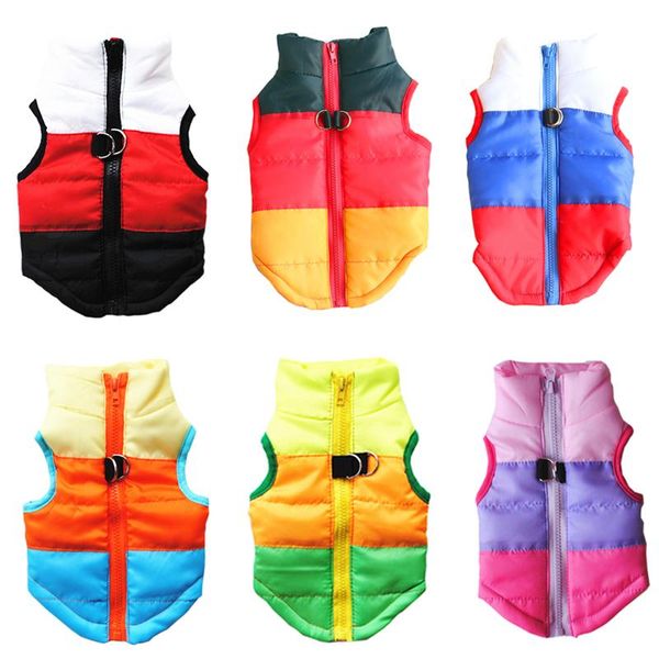dog apparel 3-color stitching cat jacket winter warm pet clothes for small dogs puppy york terrier spitz waistcoat mascotas clothing
dog apparel 3-color stitching cat jacket winter warm pet clothes for small dogs puppy york terrier spitz waistcoat mascotas clothing