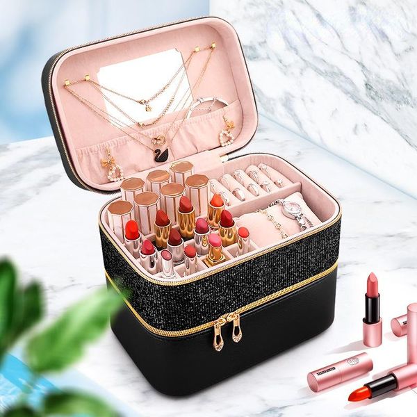cosmetic bags & cases womens makeup case, storage box, jewelry one with mirror suitcase lipstick box case bag
cosmetic bags & cases womens makeup case, storage box, jewelry one with mirror suitcase lipstick box case bag