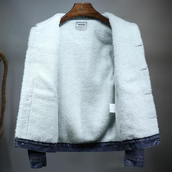 men's jackets thick warm denim jacket 2021 autumn winter fashion casual classic blue grey fleece jeans coats male brand men clothing, Black;brown
men's jackets thick warm denim jacket 2021 autumn winter fashion casual classic blue grey fleece jeans coats male brand men clothing, Black;brown