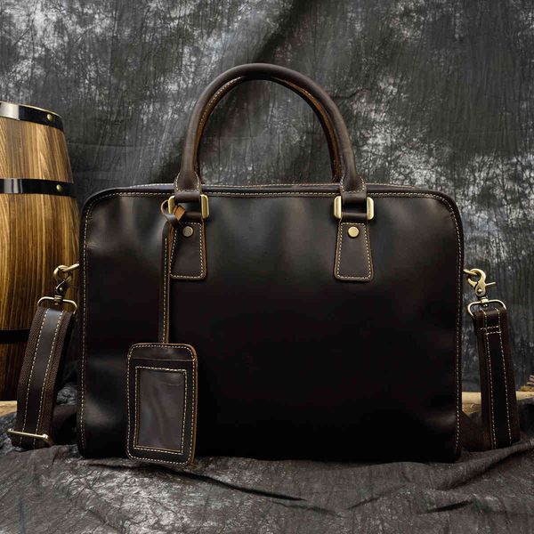 horse crazy leather men's leather briefcase commuter handbag work computer bag 9377
horse crazy leather men's leather briefcase commuter handbag work computer bag 9377