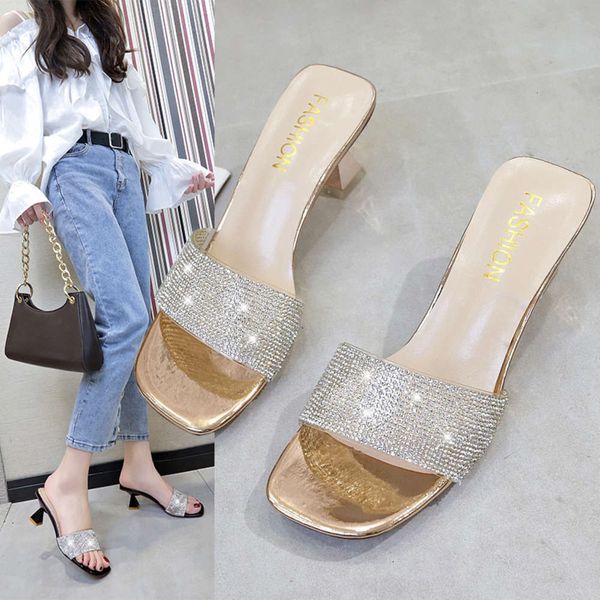 slippers for women's summer wear fashion ins tide one line with thin heels and high large size 41-42, Black
slippers for women's summer wear fashion ins tide one line with thin heels and high large size 41-42, Black