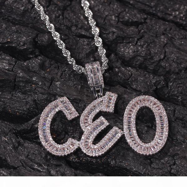 hip hop custom name baguette letters pendant necklace with rope chain gold silver bling zirconia men pendant jewelry
hip hop custom name baguette letters pendant necklace with rope chain gold silver bling zirconia men pendant jewelry