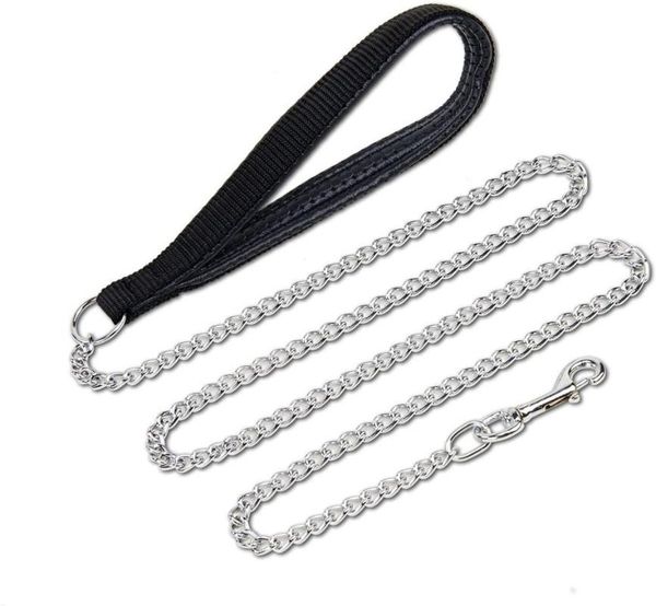 dog collars & leashes metal leads strong durable chain leash with soft padded nylon handle chew proof iron basic training lead for dogs
dog collars & leashes metal leads strong durable chain leash with soft padded nylon handle chew proof iron basic training lead for dogs