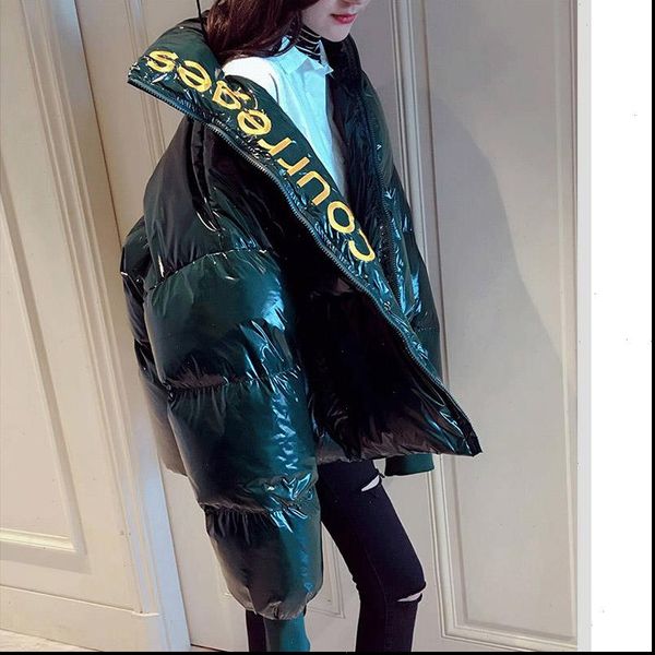 3 colors winter glossy down parka thick women waterproof coat embroidery jacket large size loose winter warm snow shiny overcoat, Black
3 colors winter glossy down parka thick women waterproof coat embroidery jacket large size loose winter warm snow shiny overcoat, Black