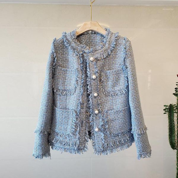 women's jackets autumn winter vintage plaid tweed women o-neck long sleeve loose woolen coats office lady tassel pockets pearls b599, Black;brown
women's jackets autumn winter vintage plaid tweed women o-neck long sleeve loose woolen coats office lady tassel pockets pearls b599, Black;brown