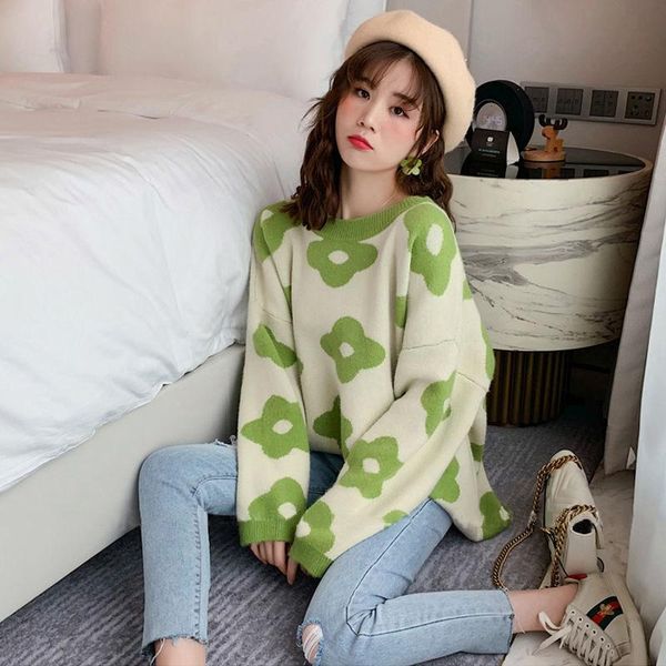 women's sweaters knit korea avocado green fall clothes woman sweater student sweet clothing winter 2021 loose pullover long sleeve jers, White;black
women's sweaters knit korea avocado green fall clothes woman sweater student sweet clothing winter 2021 loose pullover long sleeve jers, White;black