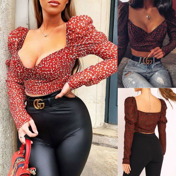 fashion women flower vintage square neck ruffle long puff sleeve t shirt autumn short, White
fashion women flower vintage square neck ruffle long puff sleeve t shirt autumn short, White