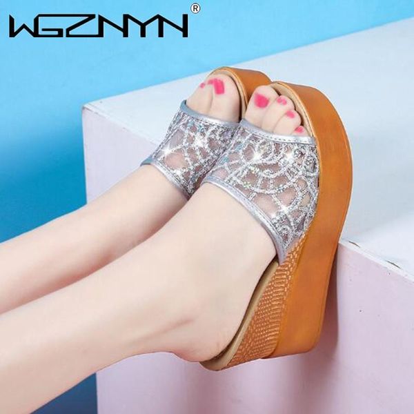 slippers 2021 fashion golden women outdoor summer shoes platform high heels wedges solid mesh female slides slipper, Black
slippers 2021 fashion golden women outdoor summer shoes platform high heels wedges solid mesh female slides slipper, Black