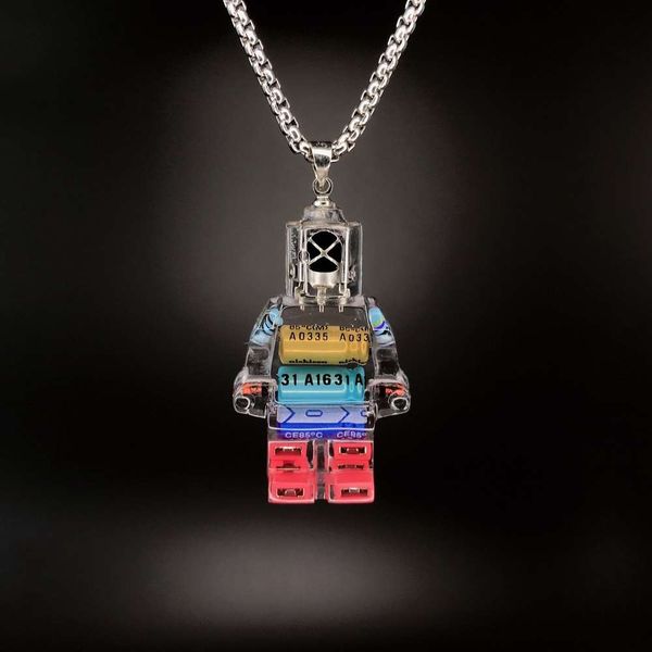 colorbox lego gear robot necklace hip hop punk rainbow pendant sweater chain men's fashion brand, Silver
colorbox lego gear robot necklace hip hop punk rainbow pendant sweater chain men's fashion brand, Silver