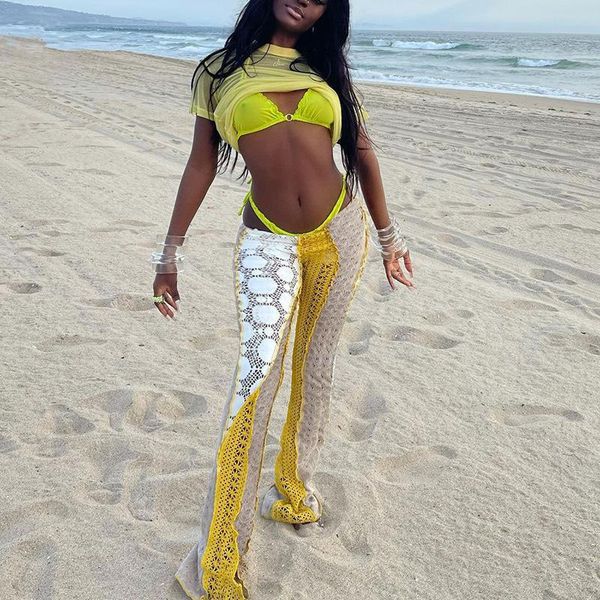 women's pants & capris european and american 2021 summer clothing fashion color contrast stitching hollow out seesexytrousers selling, Black;white
women's pants & capris european and american 2021 summer clothing fashion color contrast stitching hollow out seesexytrousers selling, Black;white