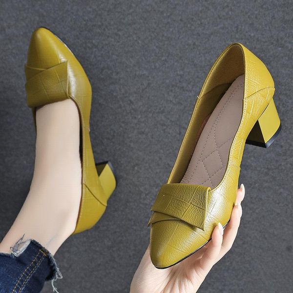 dress shoes women genuine leather pointed toe pumps heel shallow fashion work shoe girls heels, Black
dress shoes women genuine leather pointed toe pumps heel shallow fashion work shoe girls heels, Black