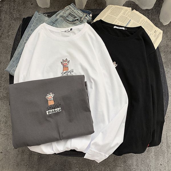new 2021 men's cotton fashion t-shirt full sleeve mens summer tshirts male oversized shirts 5xl casual t shirt tee for man streetwear 8, White;black
new 2021 men's cotton fashion t-shirt full sleeve mens summer tshirts male oversized shirts 5xl casual t shirt tee for man streetwear 8, White;black