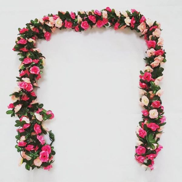 decorative flowers & wreaths 250cm pink rose artificial silk garland autumn wedding home room decor christmas arrangement garden arch fake p
decorative flowers & wreaths 250cm pink rose artificial silk garland autumn wedding home room decor christmas arrangement garden arch fake p