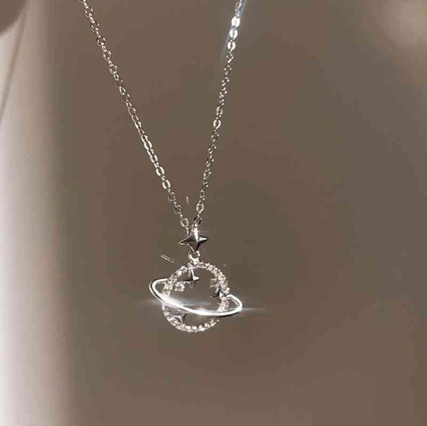 925 sterling silver on the neck collarbone necklace for women planet star zircon pendant chain girl jewelry
925 sterling silver on the neck collarbone necklace for women planet star zircon pendant chain girl jewelry